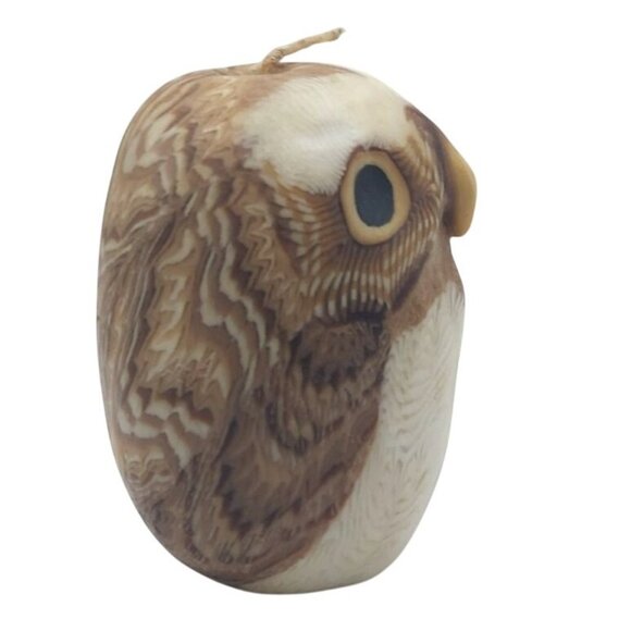 Vintage San Francisco Candle Co Stone Bluegate Solid Wax Hoot Owl Candle 1985 - Picture 2 of 7